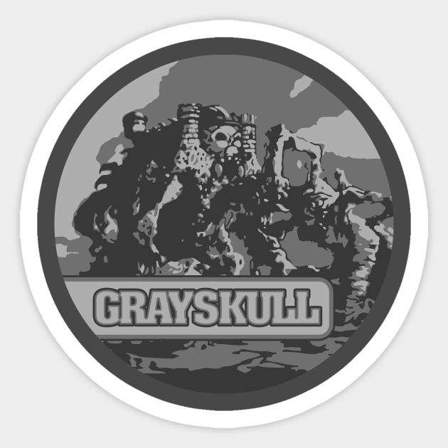 Castle Grayskull Sticker by SharpGraphix